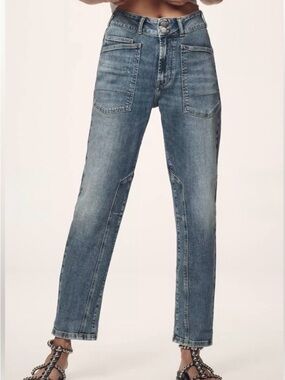 Pilcro Mid-Rise The Wanderer Seam  jeans
